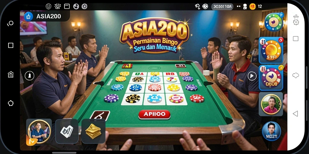 Tampilan gameplay ASIA200 yang seru dan interaktif dalam permainan Bingo.