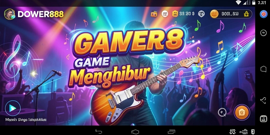 Tampilan gameplay DOWER88 yang penuh warna dan interaktif.