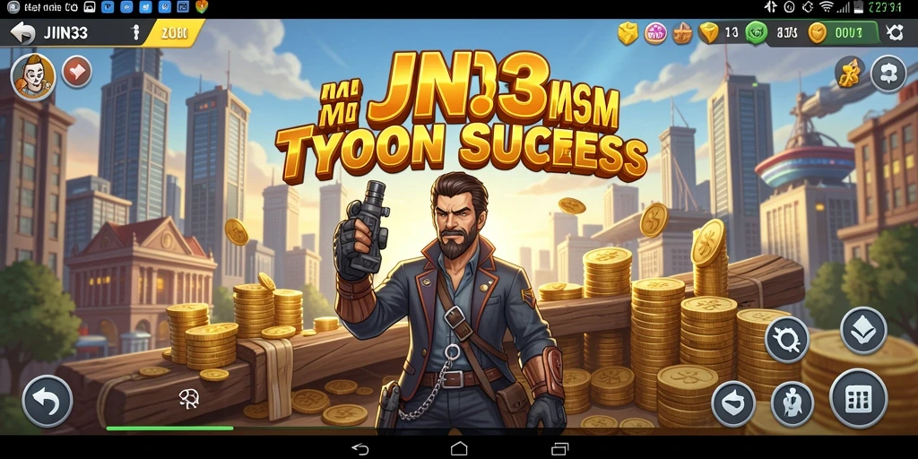 Tampilan gameplay seru JIN33 yang penuh strategi Tycoon.