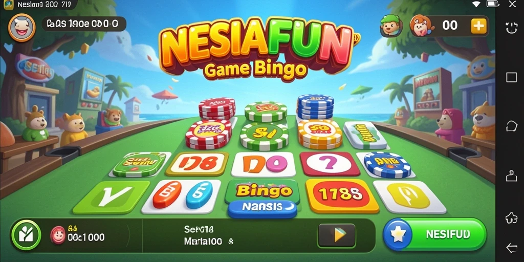 Tampilan gameplay menarik dari NESIAFUN Bingo.