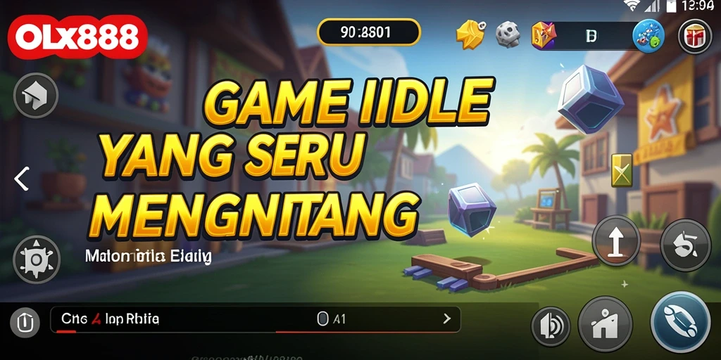 Screenshot gameplay OLX888 menunjukkan aktivitas seru dalam pengumpulan sumber daya.