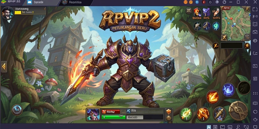 Tampilan menarik dari pertarungan ARPG di RPVIP2.